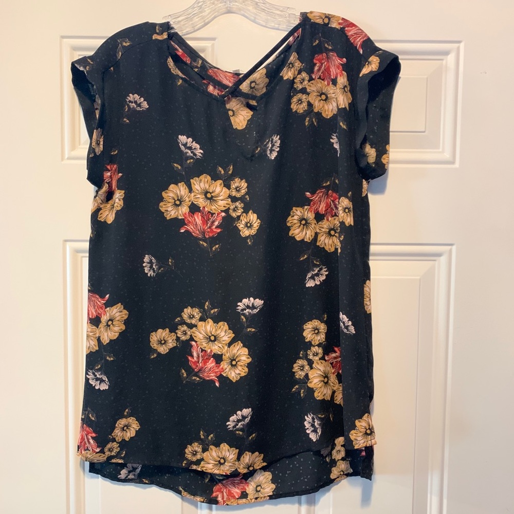 Floral chiffon blouse